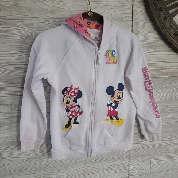 Walt Disney World Parks 2020 Zip Up Girls EZ L Mickey Mouse Minnie - Picture 1 of 7